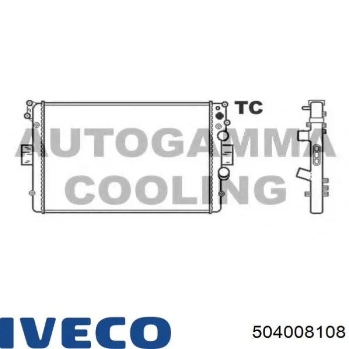 504008108 Iveco radiador