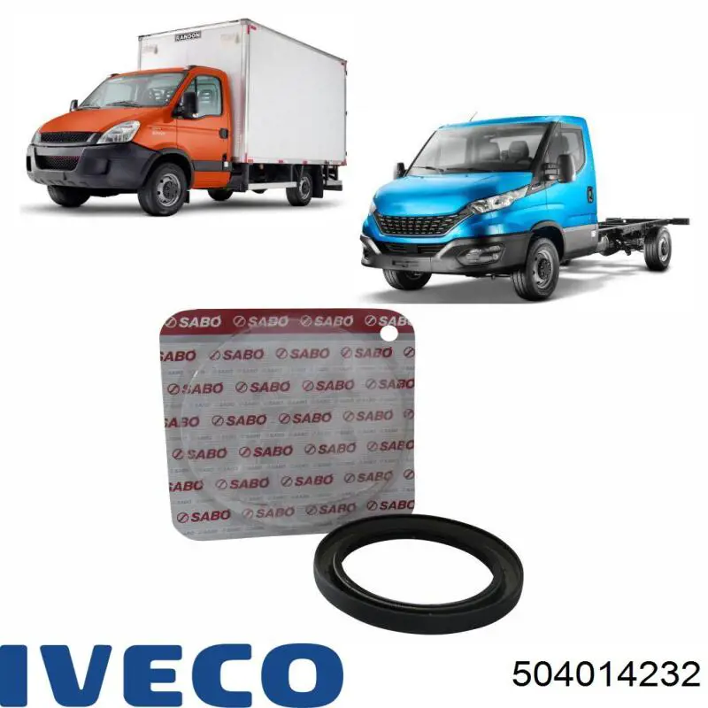 Retén de cigüeñal 504014232 Iveco