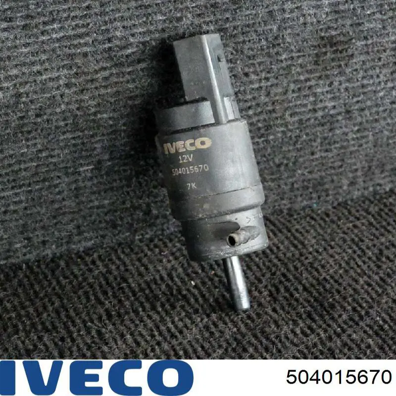Bomba de agua limpiaparabrisas, delantera Iveco 504015670 precio, desde 14,36 EUR
