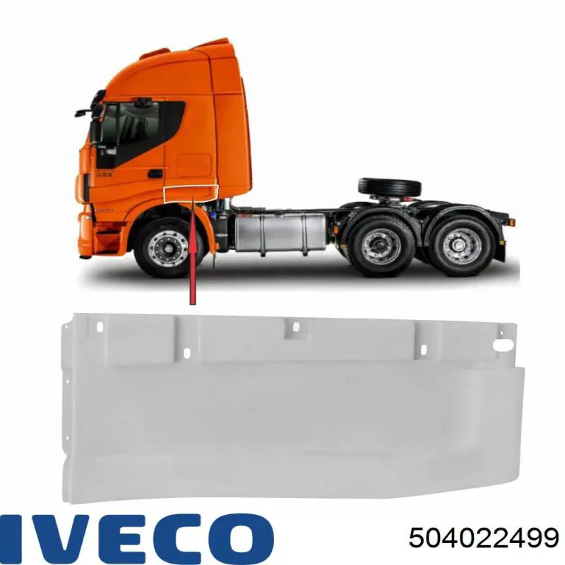 504022499 Iveco Estribo izquierdo