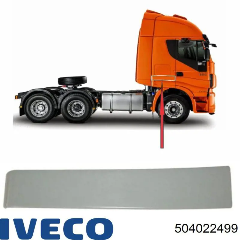 Estribo izquierdo Iveco 504022499 precio, desde 12,70 EUR