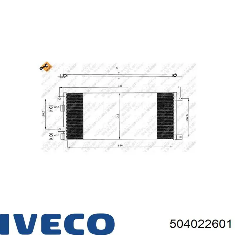 Comprar 504022601 Iveco Condensador de aire acondicionado