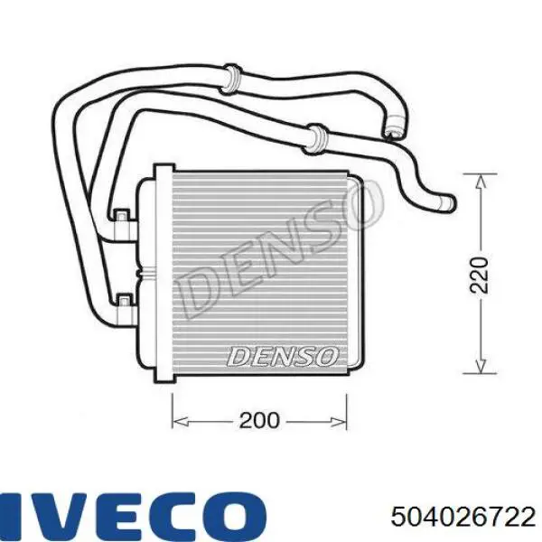 504026722 Iveco Radiador interior