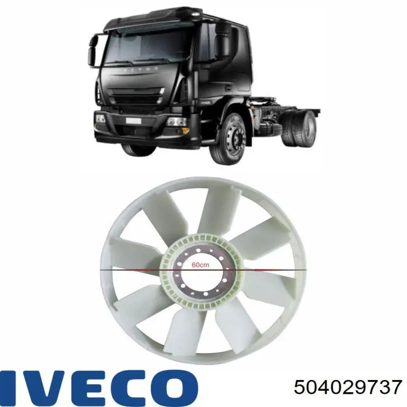 Comprar 504029737 Iveco Ventilador del radiador