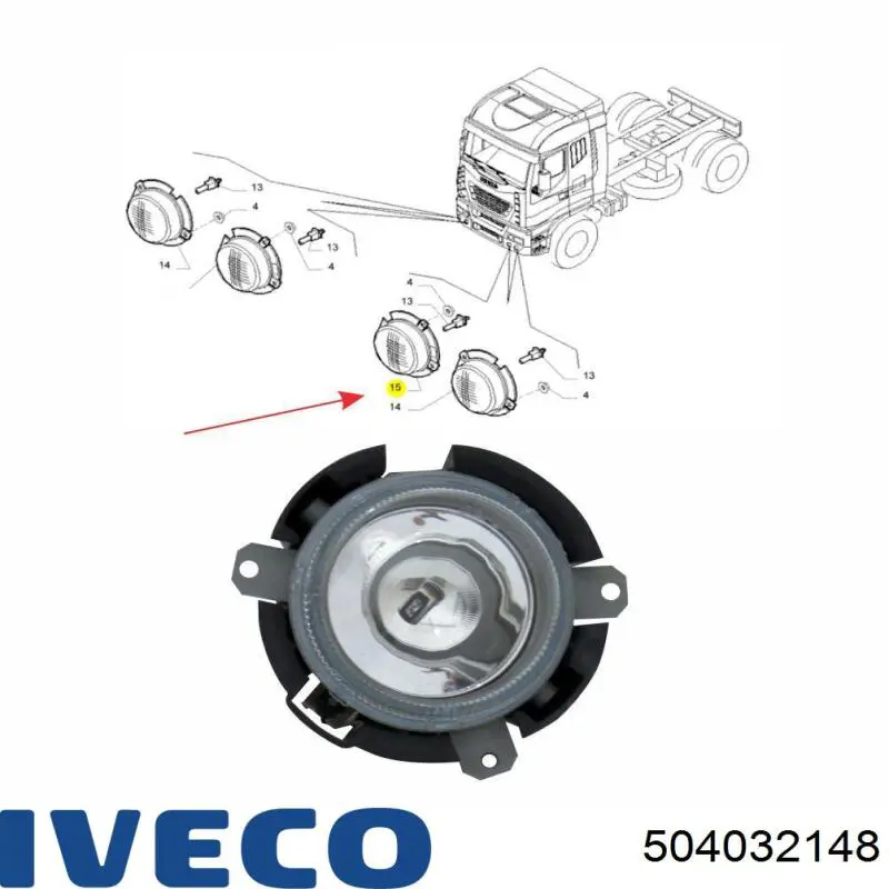 7420881197 Renault (RVI) Faro antiniebla