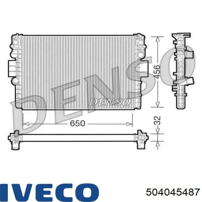 504045487 Iveco radiador