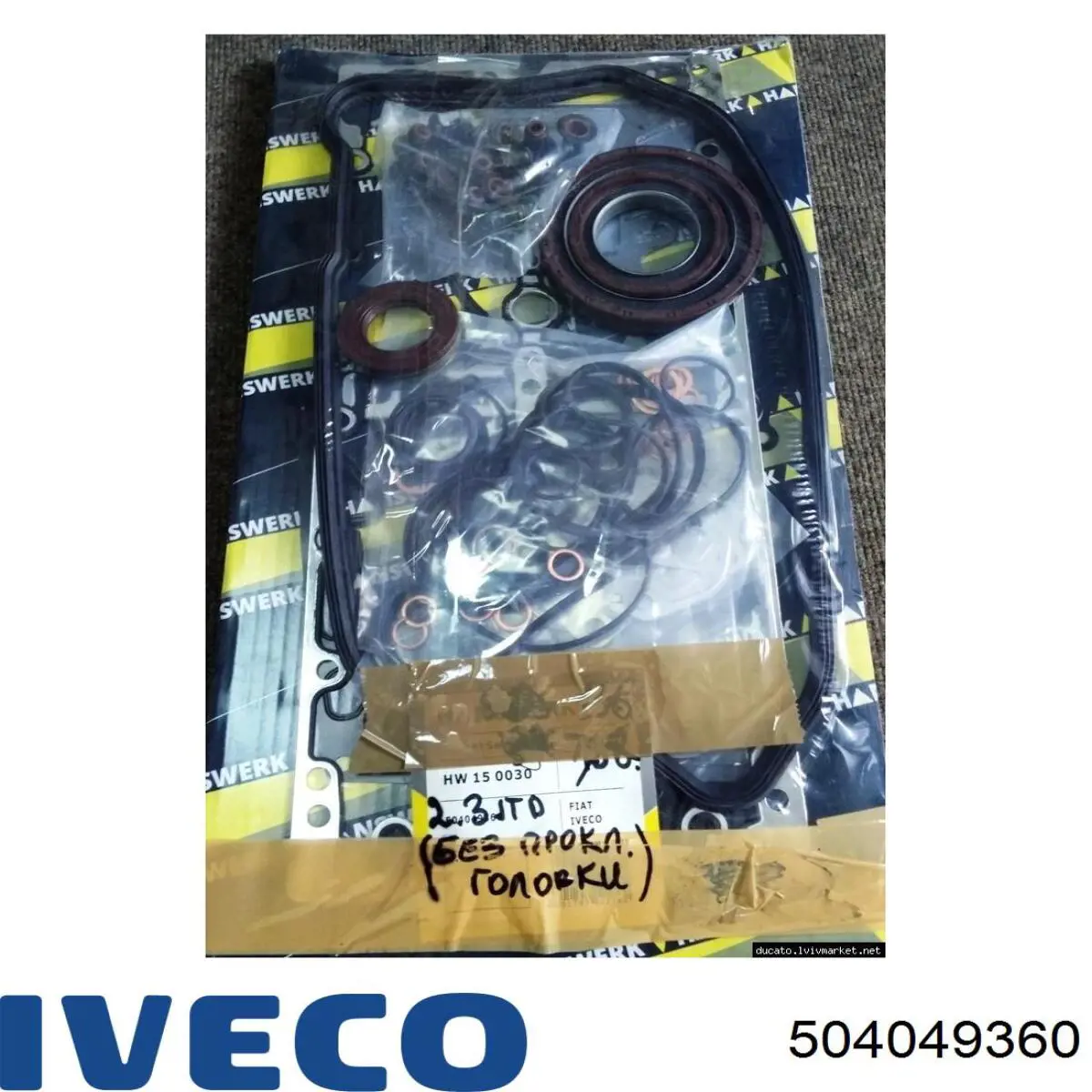 504049360 Iveco juego de juntas de motor, completo