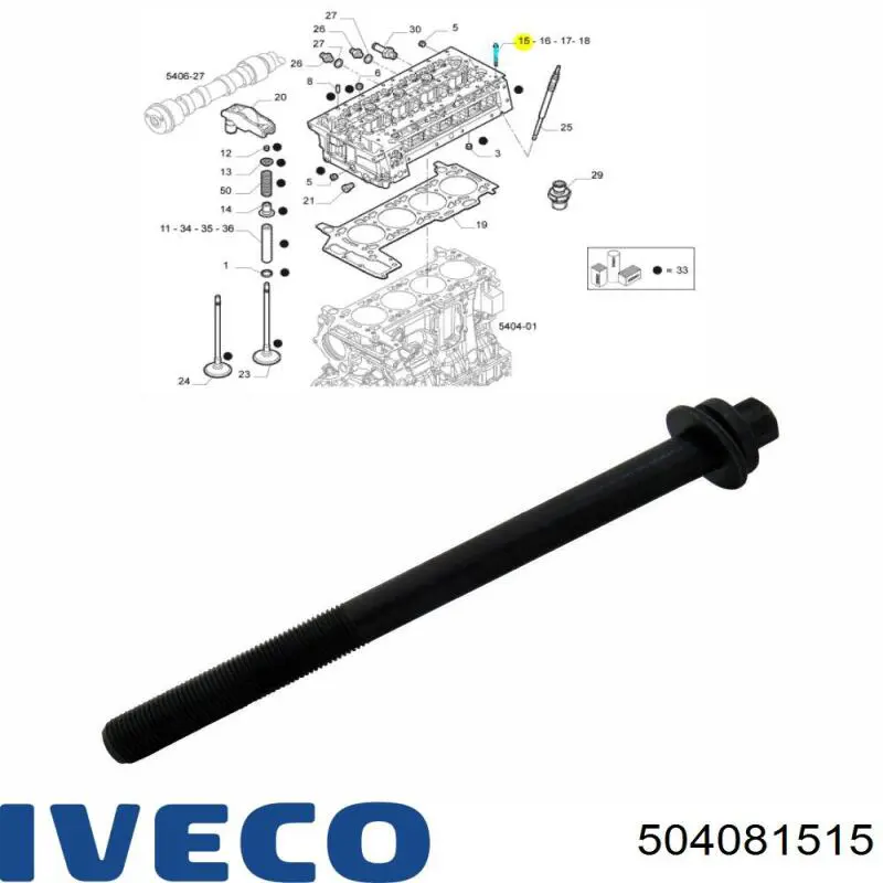 Comprar 504081515 Fiat/Alfa/Lancia Tornillos de culata