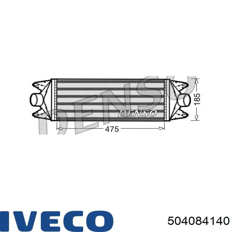 504084140 Iveco Radiador de intercooler