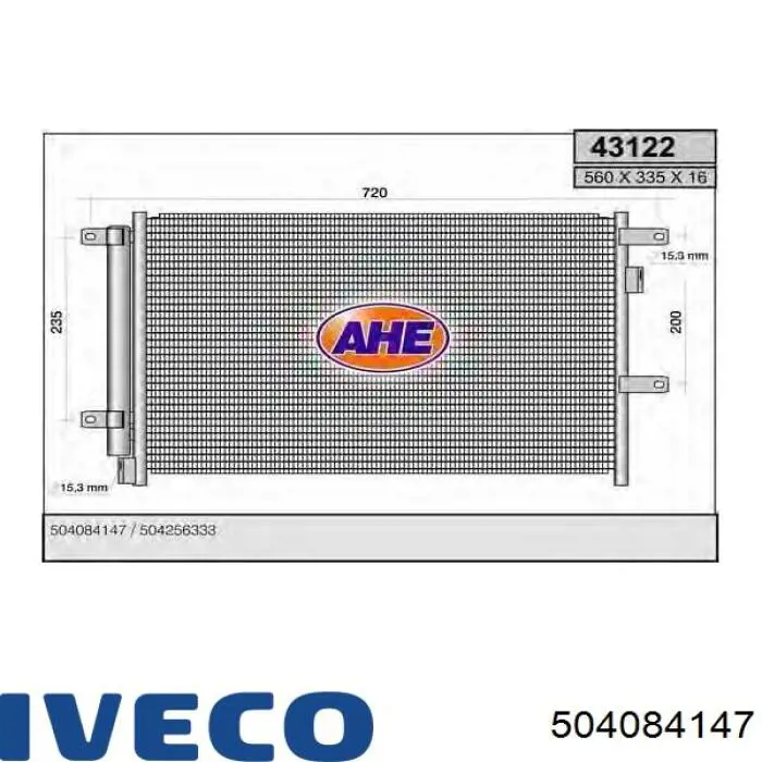 504084147 Iveco condensador aire acondicionado