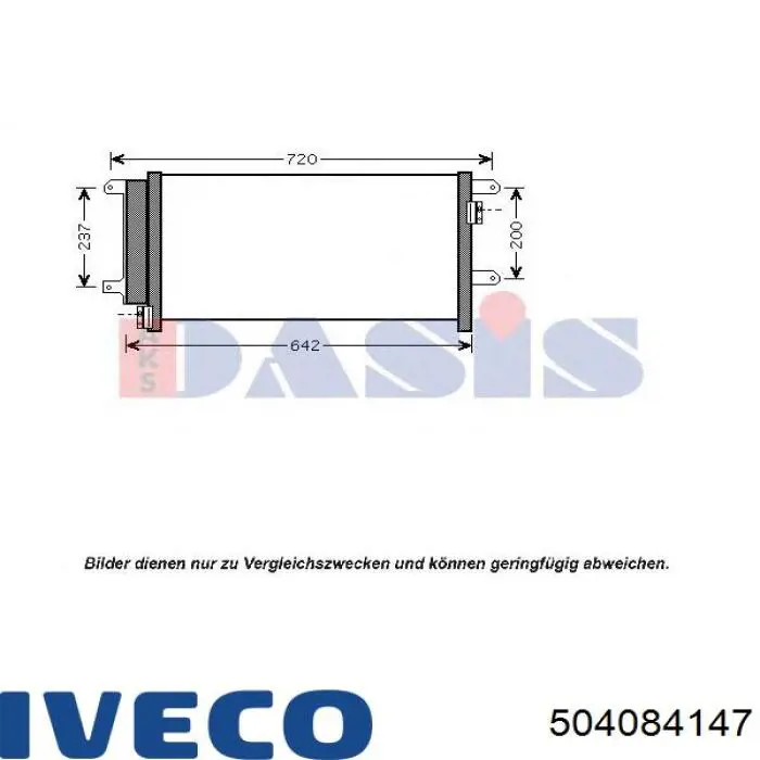 504084147 Iveco Radiador de aire acondicionado