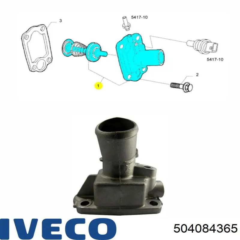 Carcasa del termostato Iveco 504084365 precio, desde 34,74 EUR
