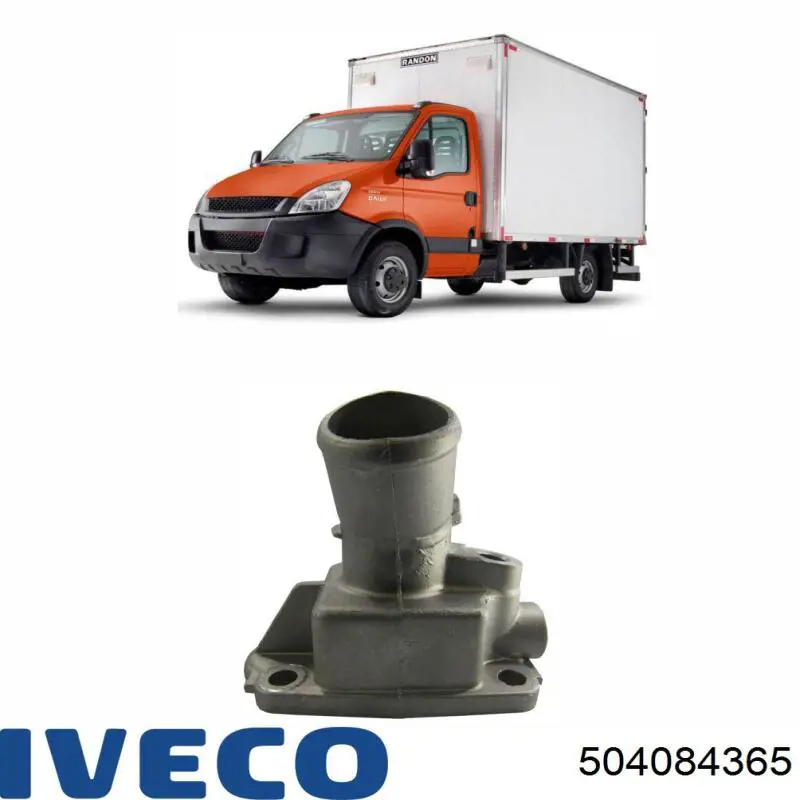 Caja de termostato 504084365 Iveco