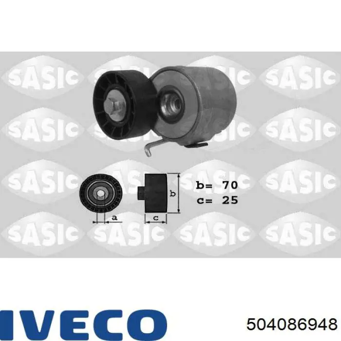 Tensor de la correa trapecial Iveco 504086948 precio, desde 29,40 EUR