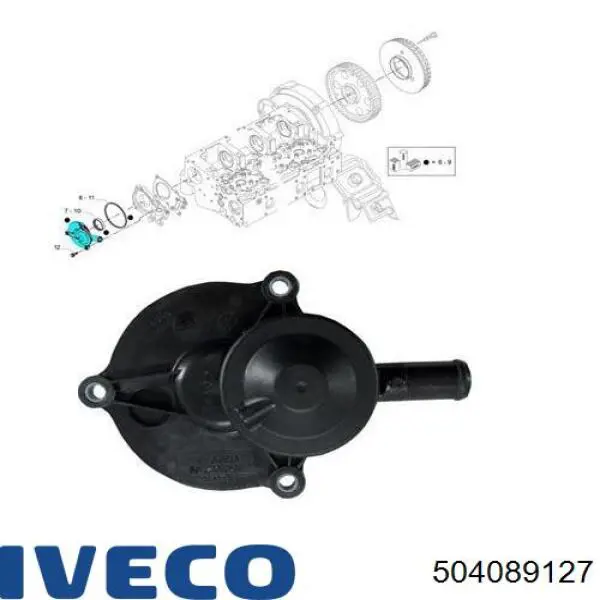 Tapa del separador de aceite 504089127 Iveco