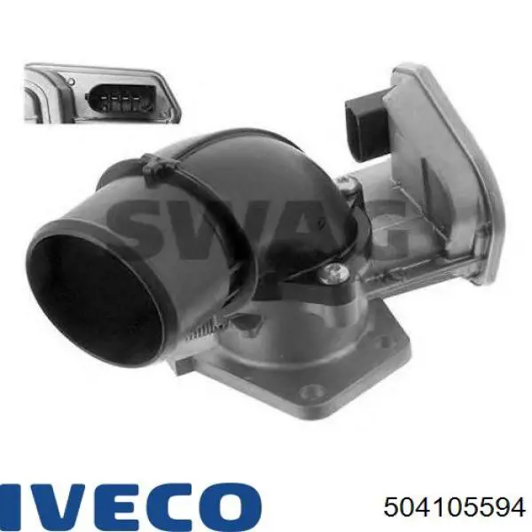 504105594 Iveco cuerpo de mariposa completo