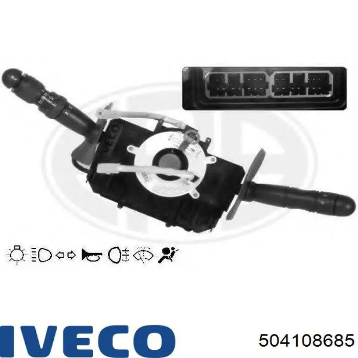 504108685 Iveco conmutador en la columna de dirección completo