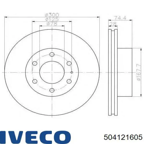 Frenos delanteros Iveco 504121605 precio, desde 50,70 EUR