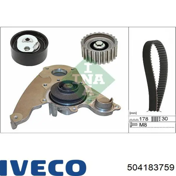 Tensor de la correa de distribución Iveco 504183759 precio, desde 28,46 EUR