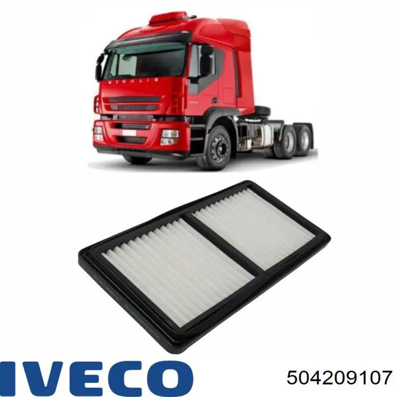 504209107 Iveco filtro, ventilación bloque motor