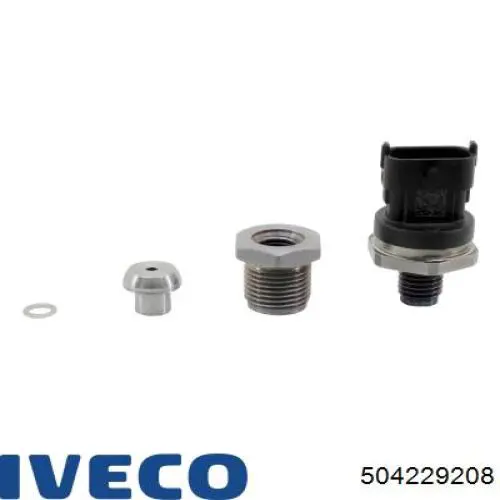 504229208 Iveco sensor de presión de combustible