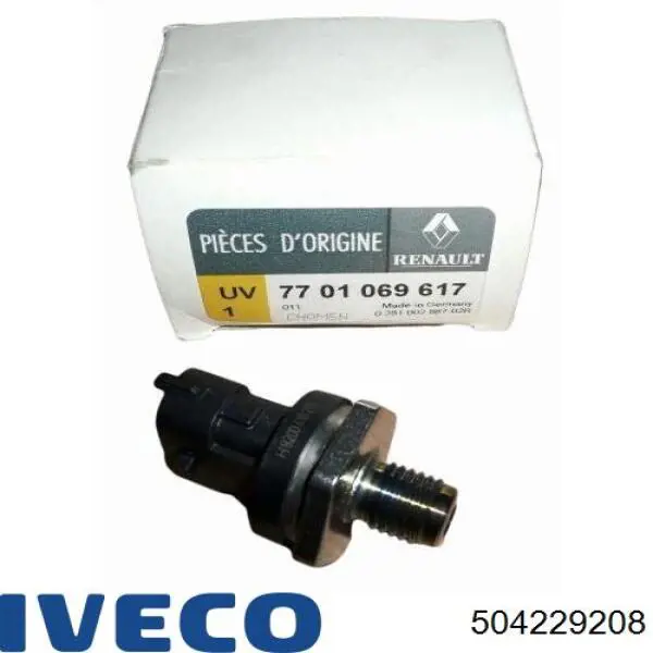 Sensor de presión de combustible Iveco 504229208 precio, desde 50,82 EUR