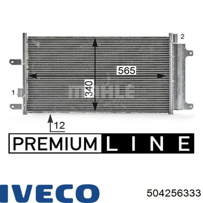 504256333 Iveco Radiador de aire acondicionado