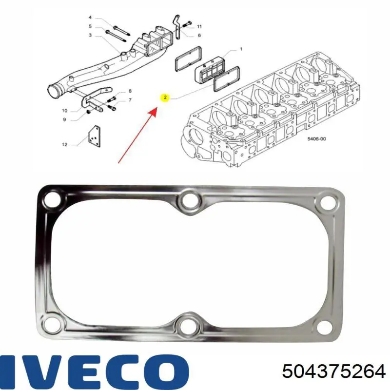 Comprar 504375264 Iveco Junta de colector de admisión