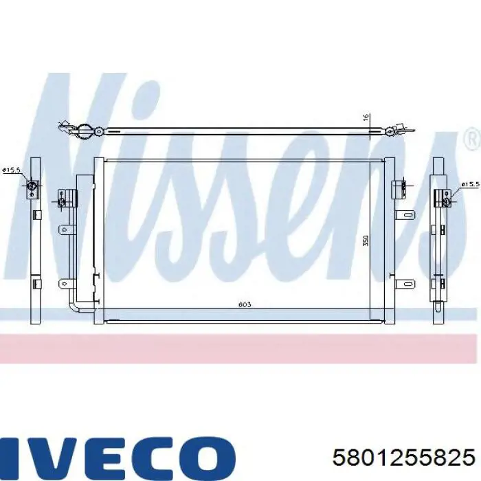 Comprar 5801255825 Iveco Condensador de aire acondicionado