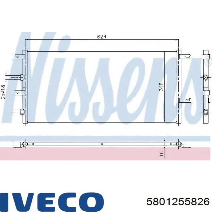 5801255826 Iveco tubo de combustible atras de las boquillas