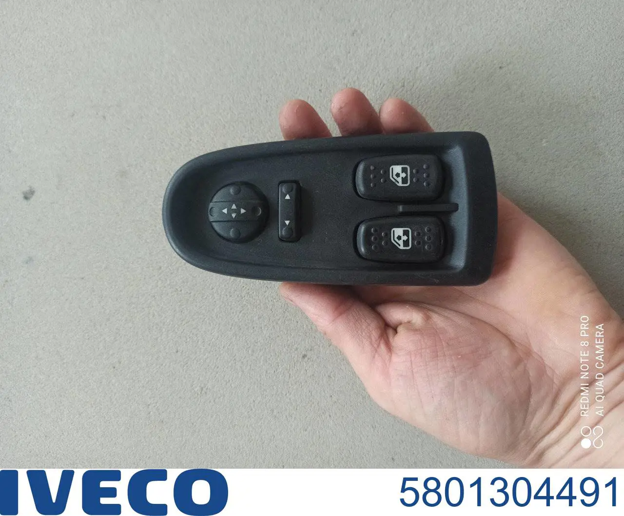 Botón de encendido del motor del elevalunas delantero izquierdo Iveco 5801304491 precio, desde 44,80 EUR