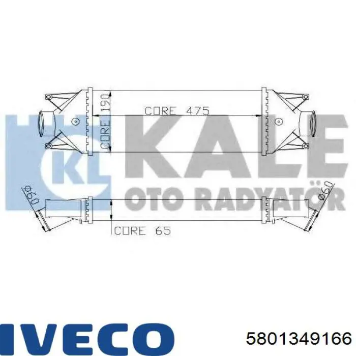 Intercooler 5801349166 Iveco