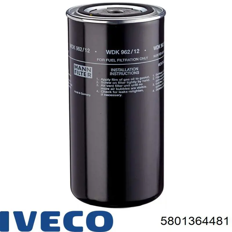 Filtro de combustible 5801364481 Iveco