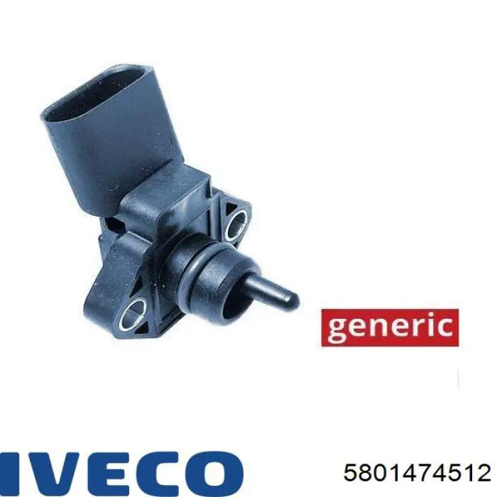 5801474512 Iveco regulador de presión de combustible, rampa de inyectores