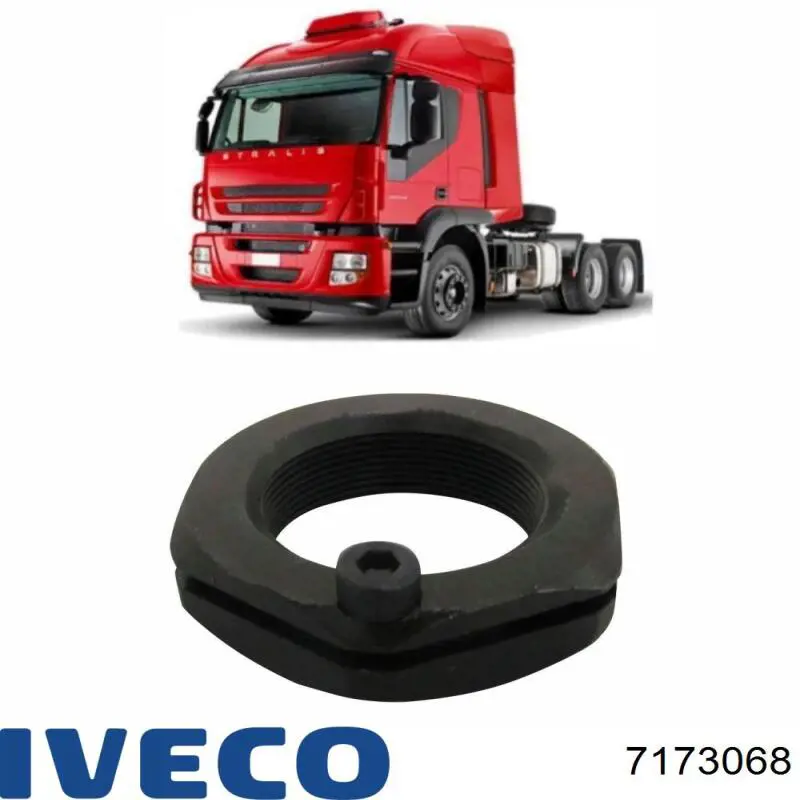 Tuerca del cubo de la rueda delantera 7173068 Iveco