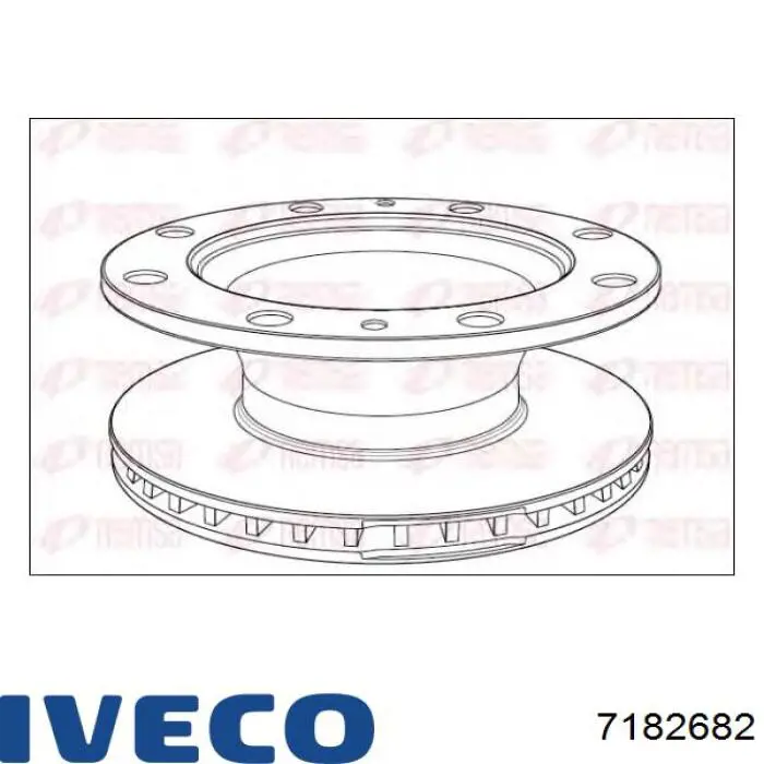 7182682 Iveco freno de disco delantero