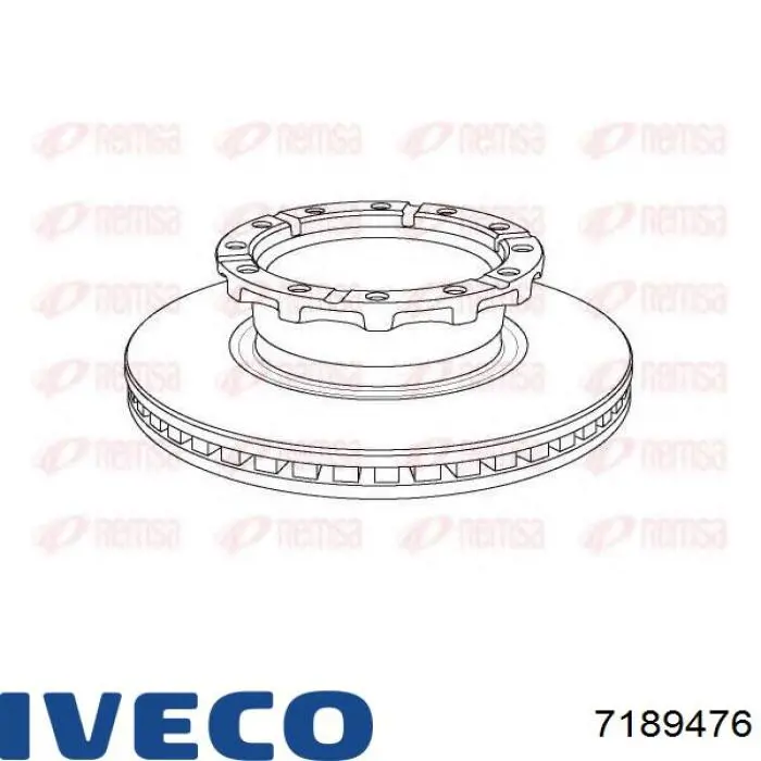 Disco de freno trasero Iveco 7189476 precio, desde 170,91 EUR