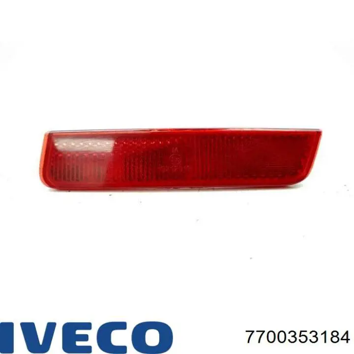 7700353184 Iveco reflector, parachoques trasero