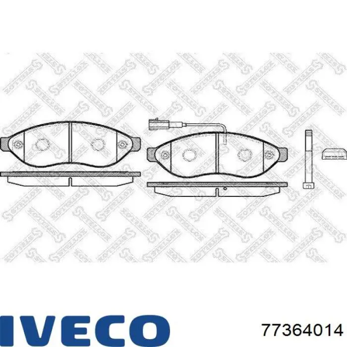 77364014 Iveco pastillas de freno delanteras