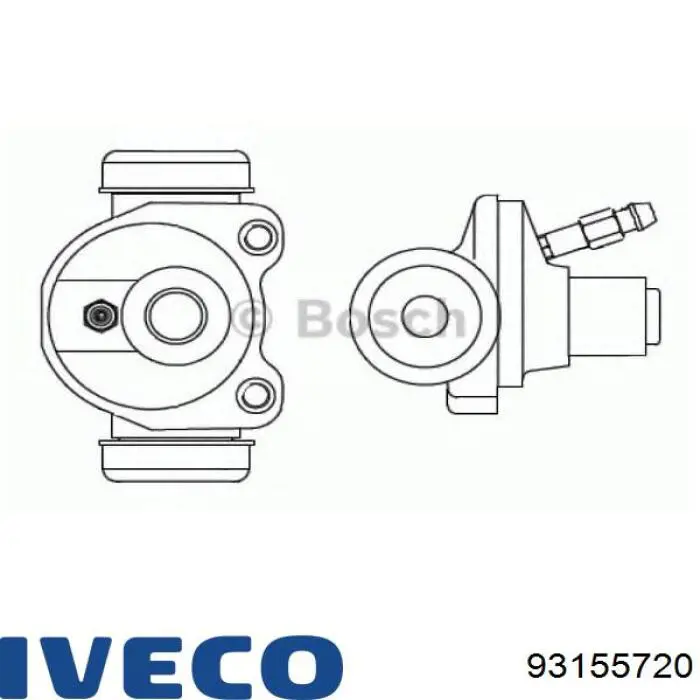 93155720 Iveco Cilindro de freno de rueda trasera