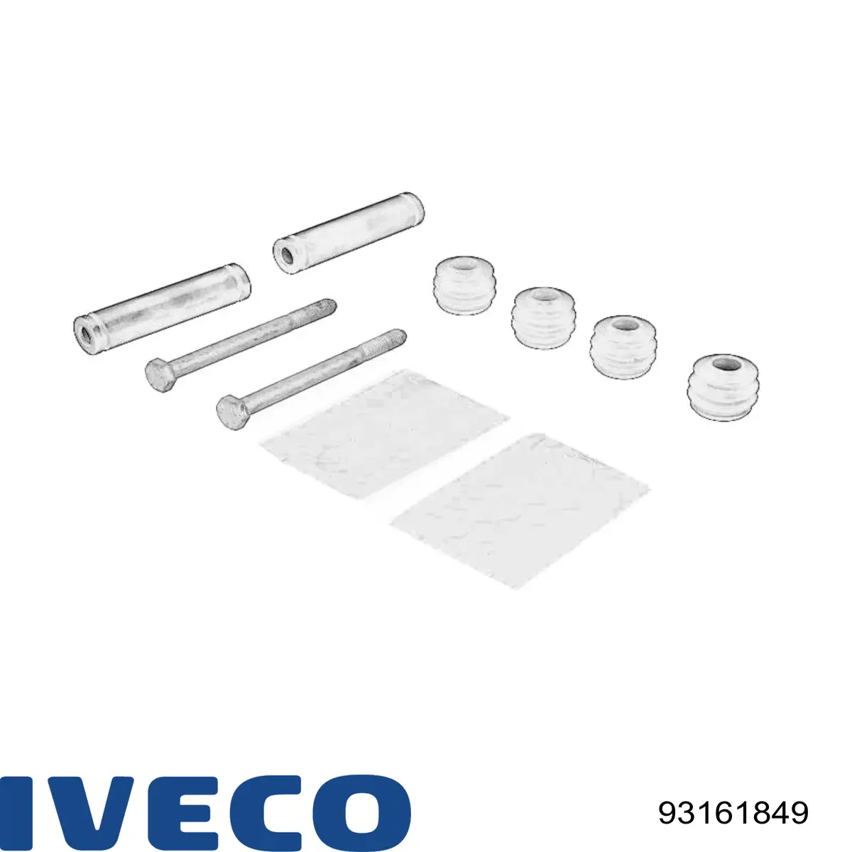 Kit de reparación de pinzas de freno 5001848057 Renault (RVI)