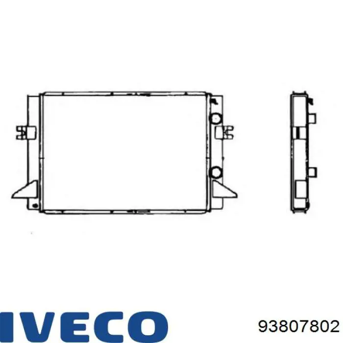 93807802 Iveco radiador refrigeración del motor