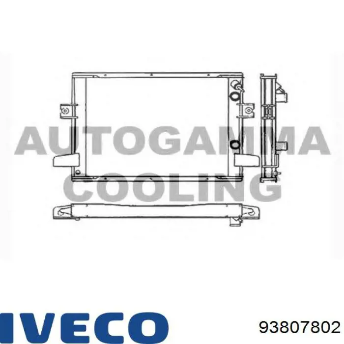 Radiador 93807802 Iveco