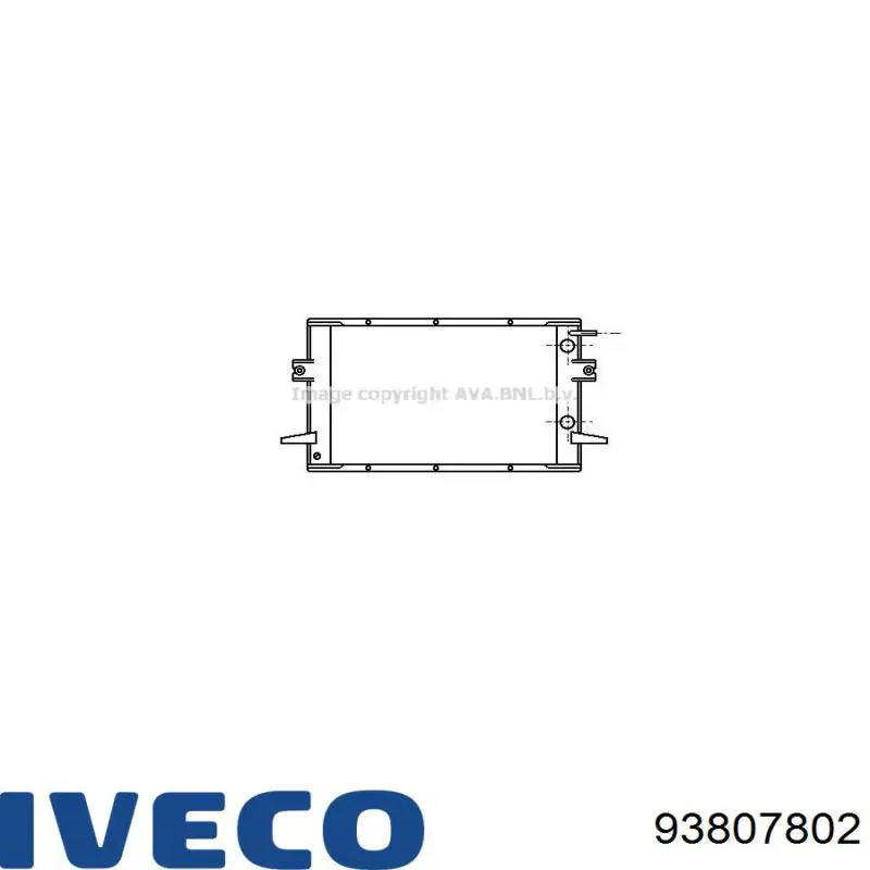 Radiador 93807445 Fiat/Alfa/Lancia