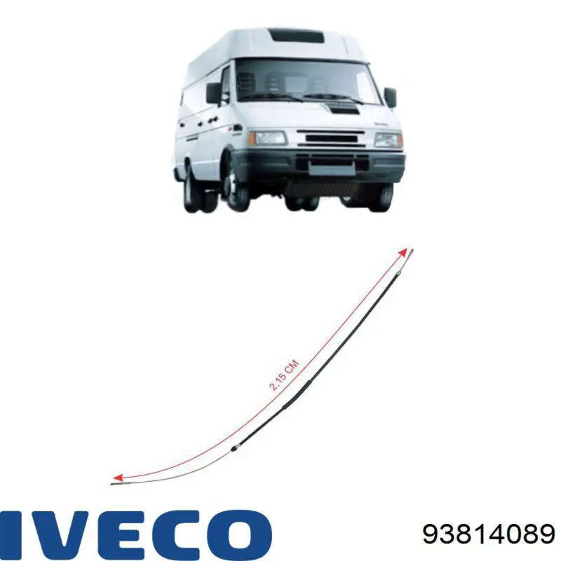 93814089 Iveco cable del acelerador