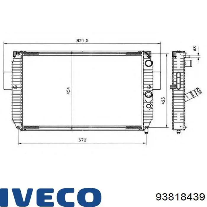 Água radiador Iveco 93818439 precio, desde 98,06 EUR
