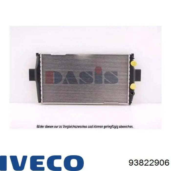 93822906 Iveco radiador refrigeración del motor