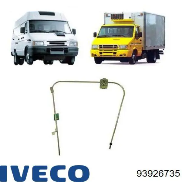 Mecanismo elevalunas delantero izquierdo Iveco 93926735 precio, desde 30,62 EUR