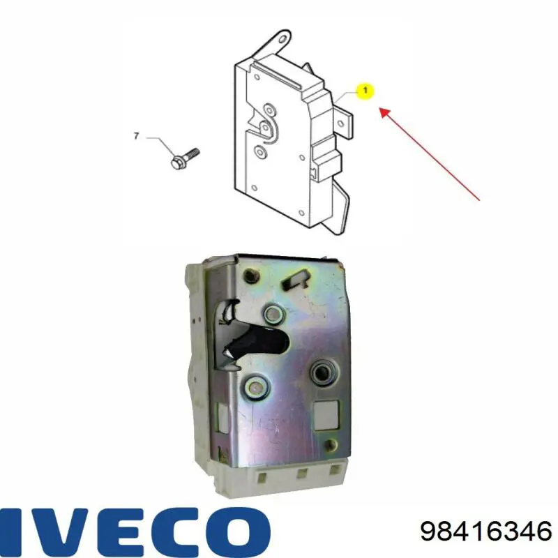Comprar 98416346 Iveco Cerradura de puerta lateral