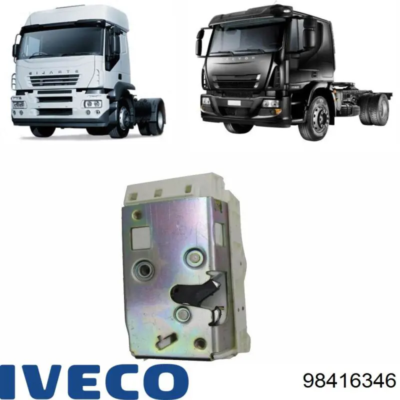 98416346 Iveco cerradura de puerta delantera izquierda